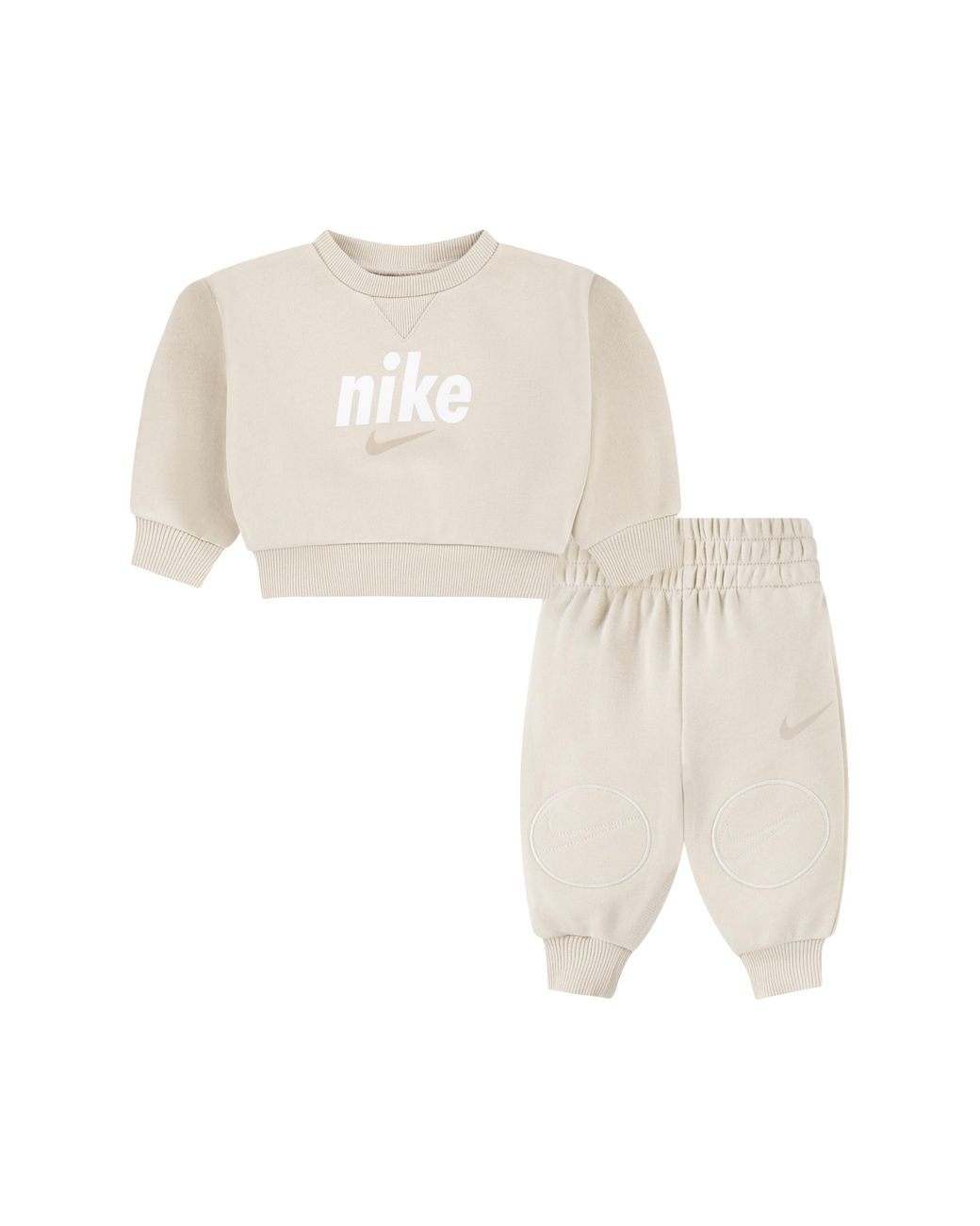 Nike Logo Fleece Sweatshirt Joggers Set in White for Men Lyst