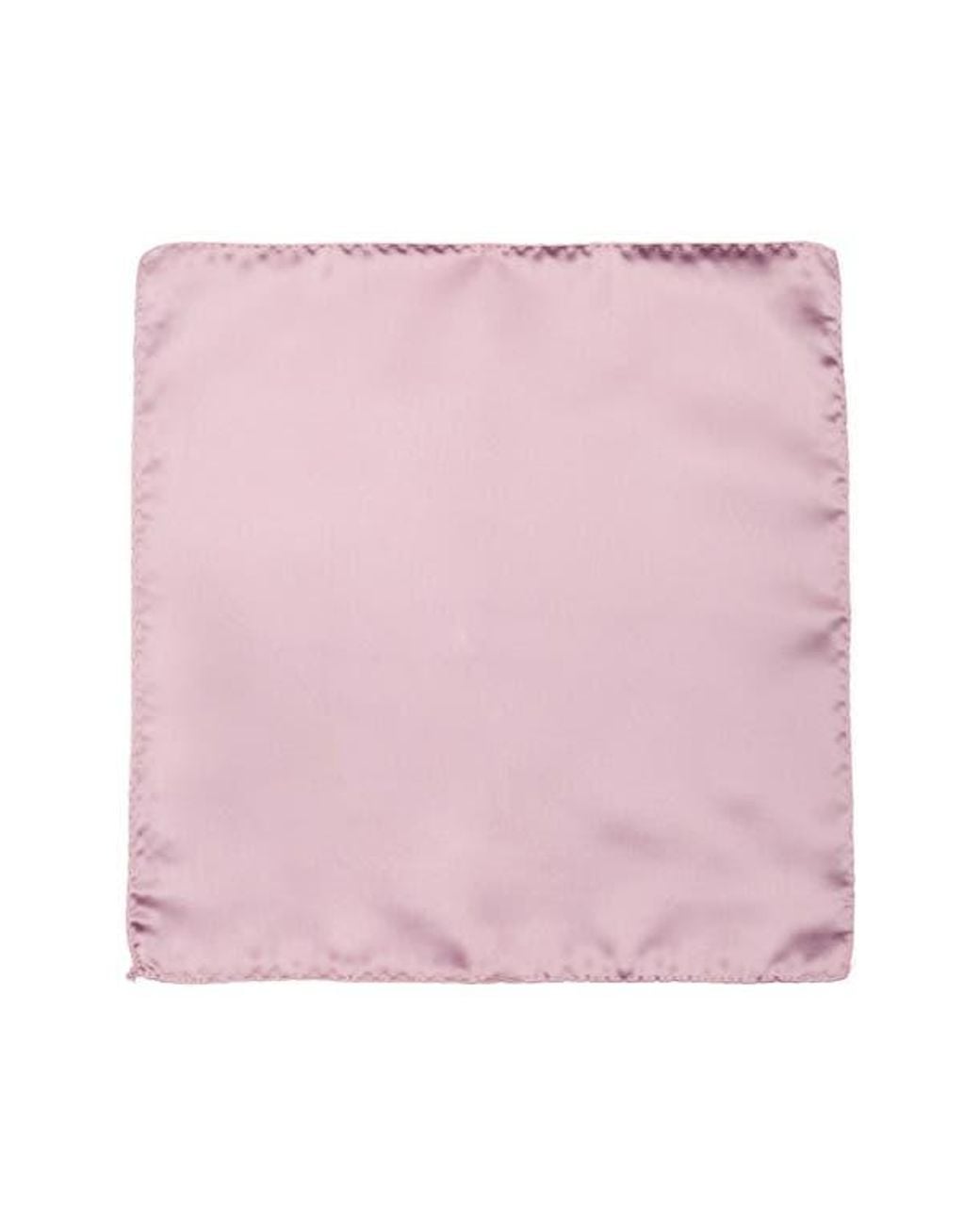 Con.struct Pink Solid Satin Pocket Square for men
