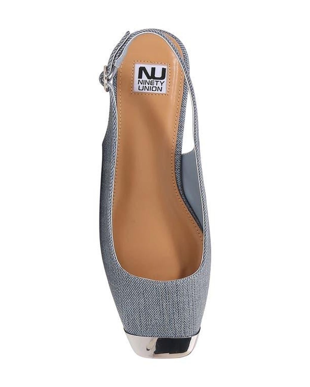 Ninety Union White Empress Tipped Slingback Pump