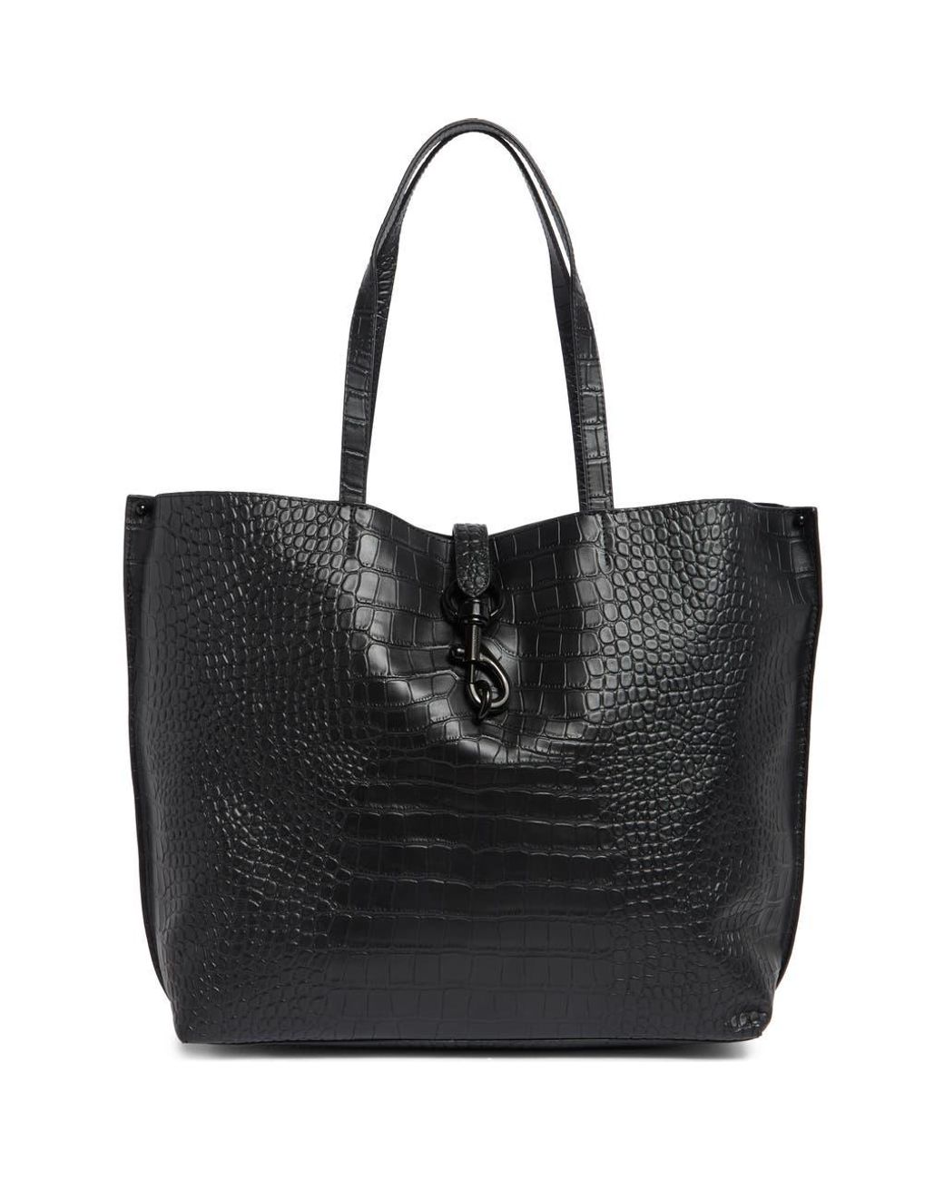 Rebecca Minkoff Megan Tote, Bolsa De Mujer, Negro/Latón Antiguo, Einheitsgröße