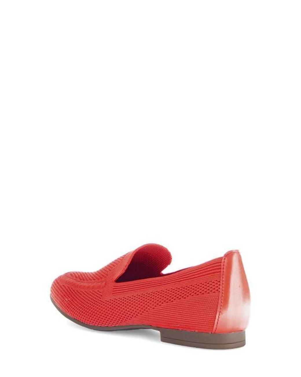 Gabor Red Rhinestone Knit Loafer