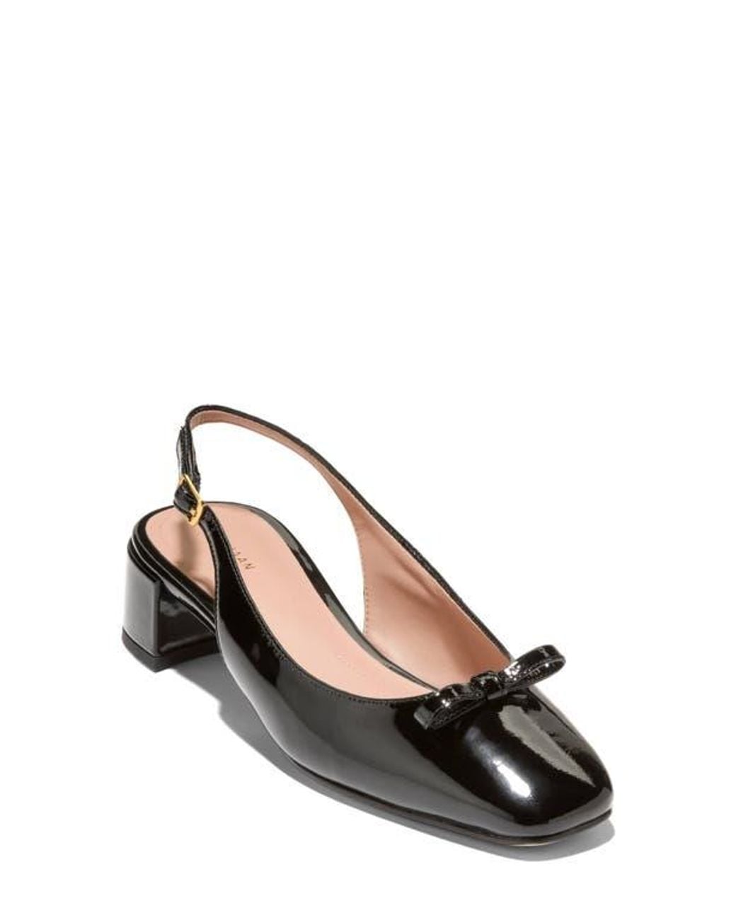 Cole Haan Black Patsy Bow Slingback Pump