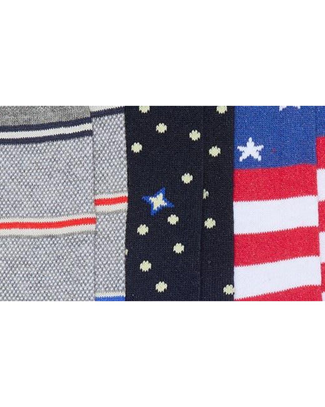 Lorenzo Uomo Blue Assorted 3-Pack Crew Socks for men