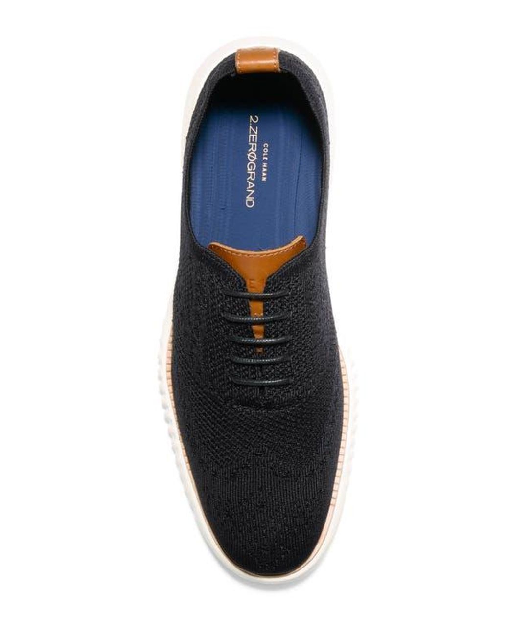 Cole Haan Black 2.Zerogrand Stitchlite Water Resistant Wingtip for men