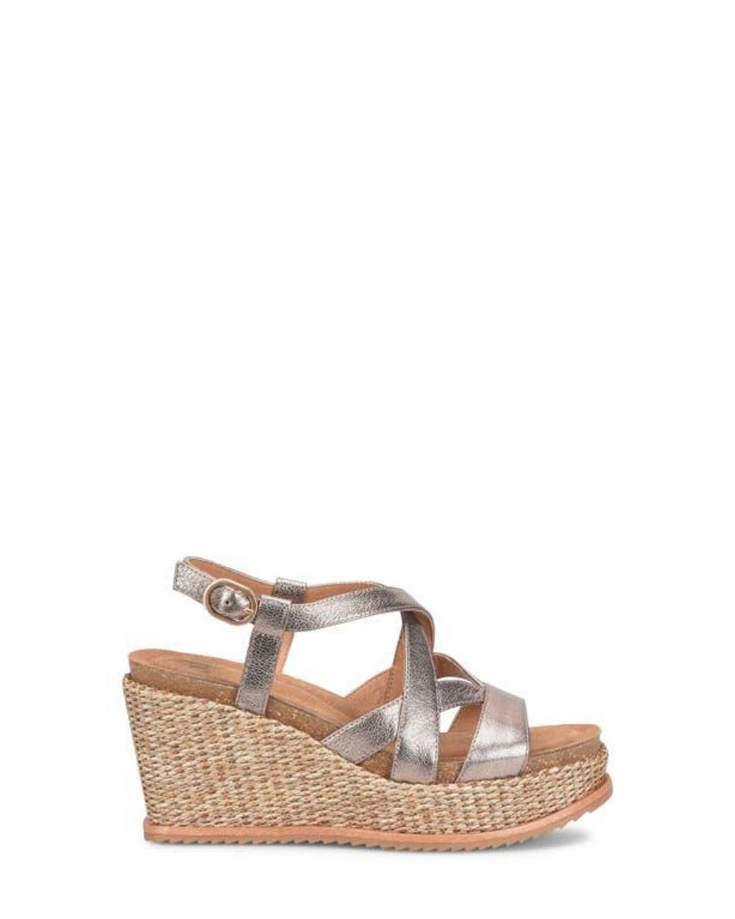 Söfft Natural Devyn Slingback Espadrille Platform Wedge Sandal