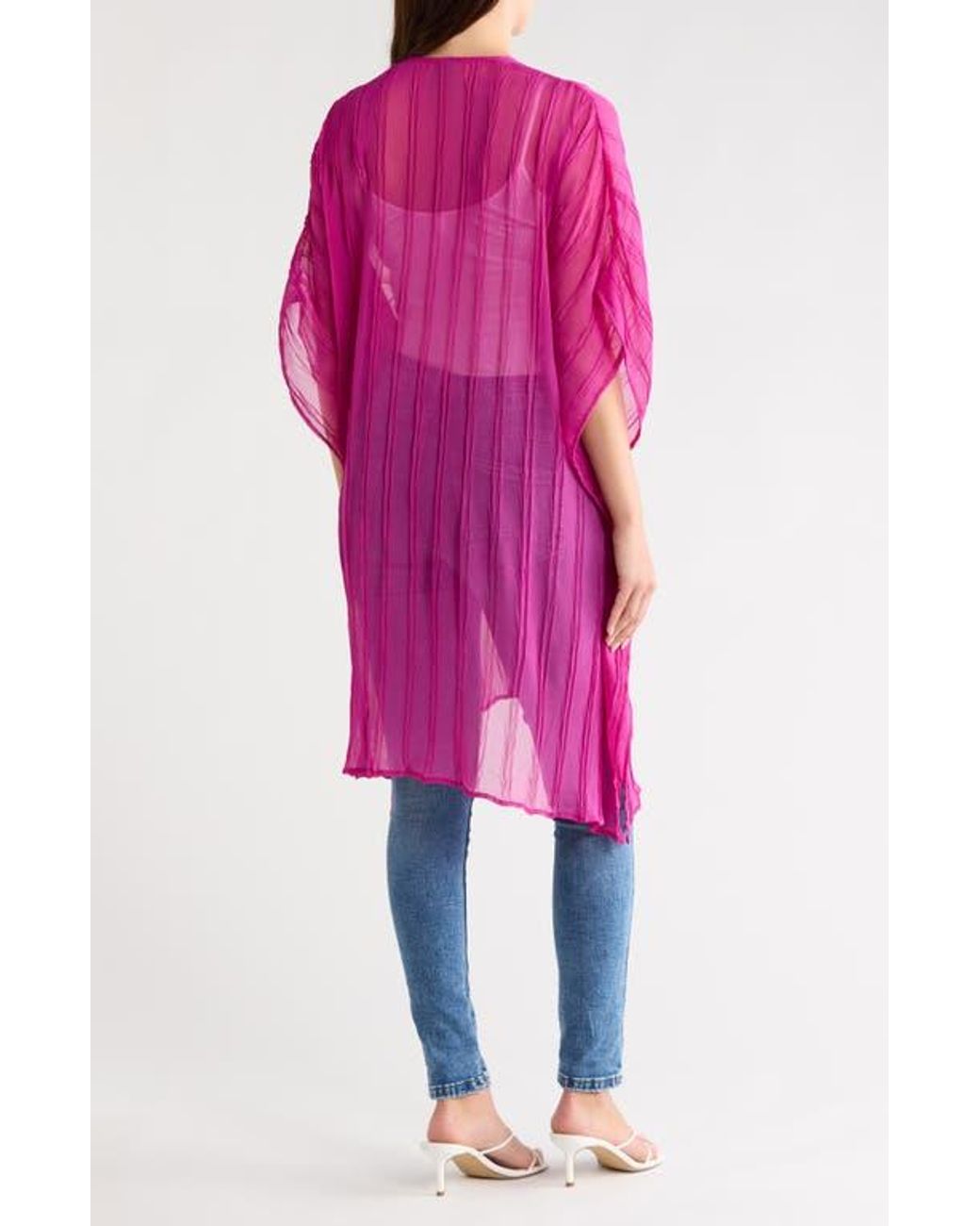 Vince Camuto Pink Pleated Topper