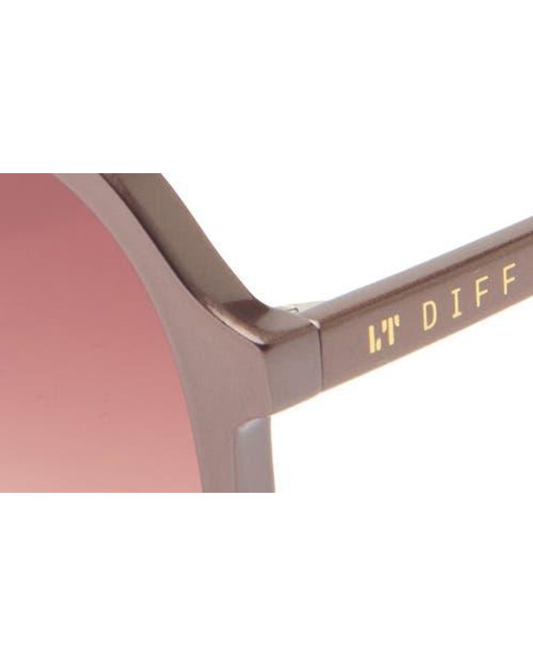 DIFF Brown Tegan 55Mm Aviator Sunglasses