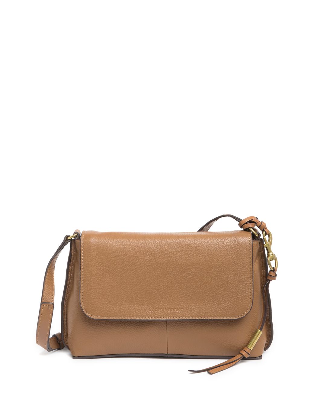 Lucky Brand Coran Leather Crossbody Bag In Topanga Tan Pebble Leather At  Nordstrom Rack in Brown