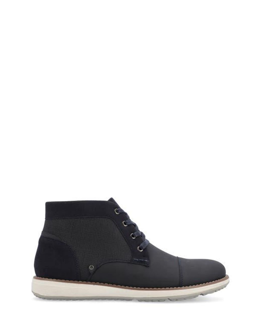 Vance Co. Black Austin Cap Toe Chukka Boot for men