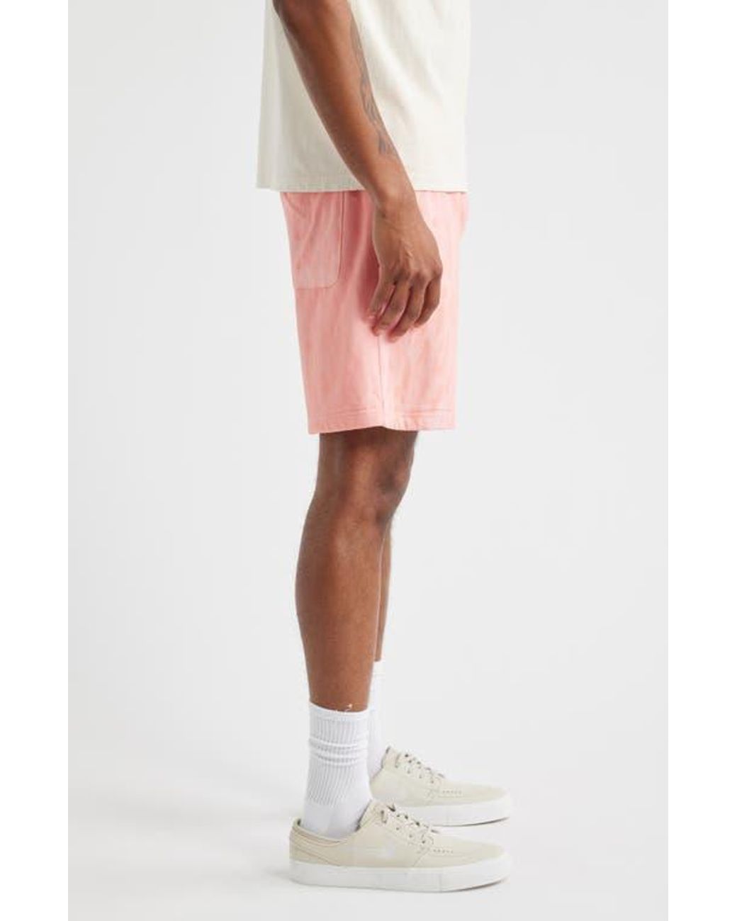 Saint Studio Pink Preda Cotton Pull-On Shorts for men