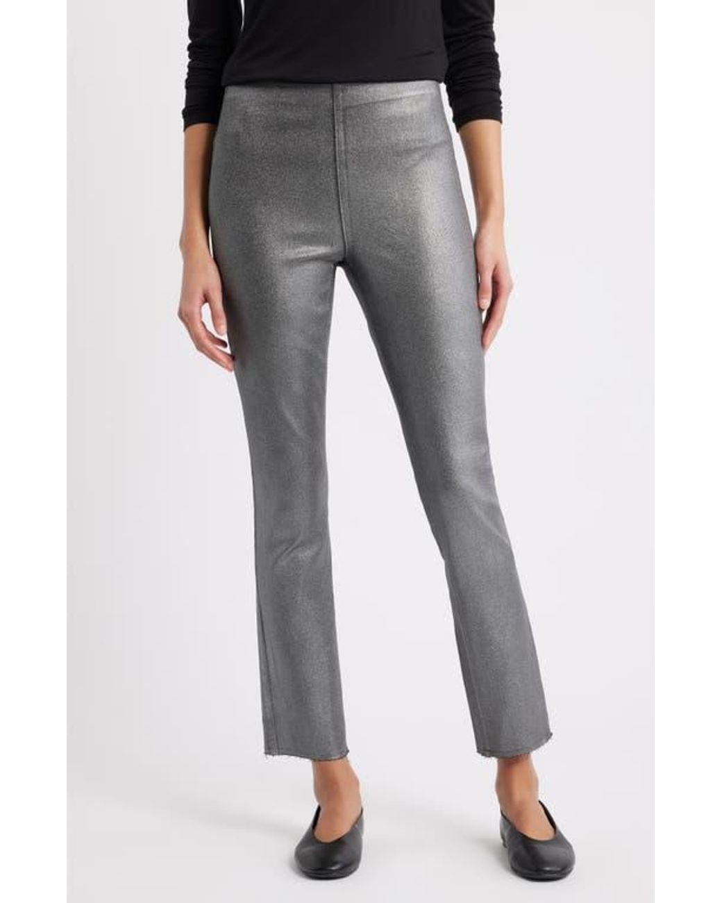 Frank & Eileen Black Derry Illusion Pull-On Pants