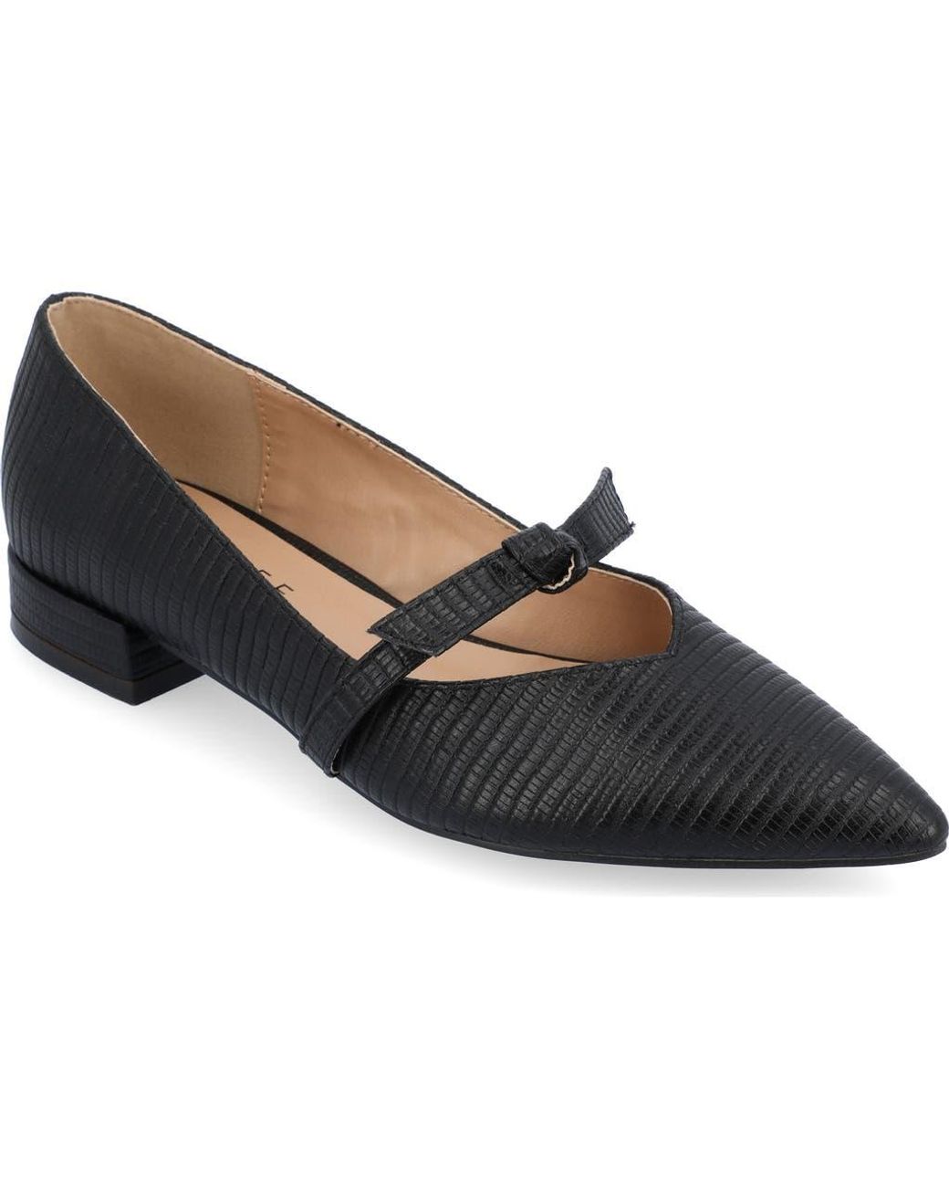 Journee Collection Blue Cait Snake Embossed Pump