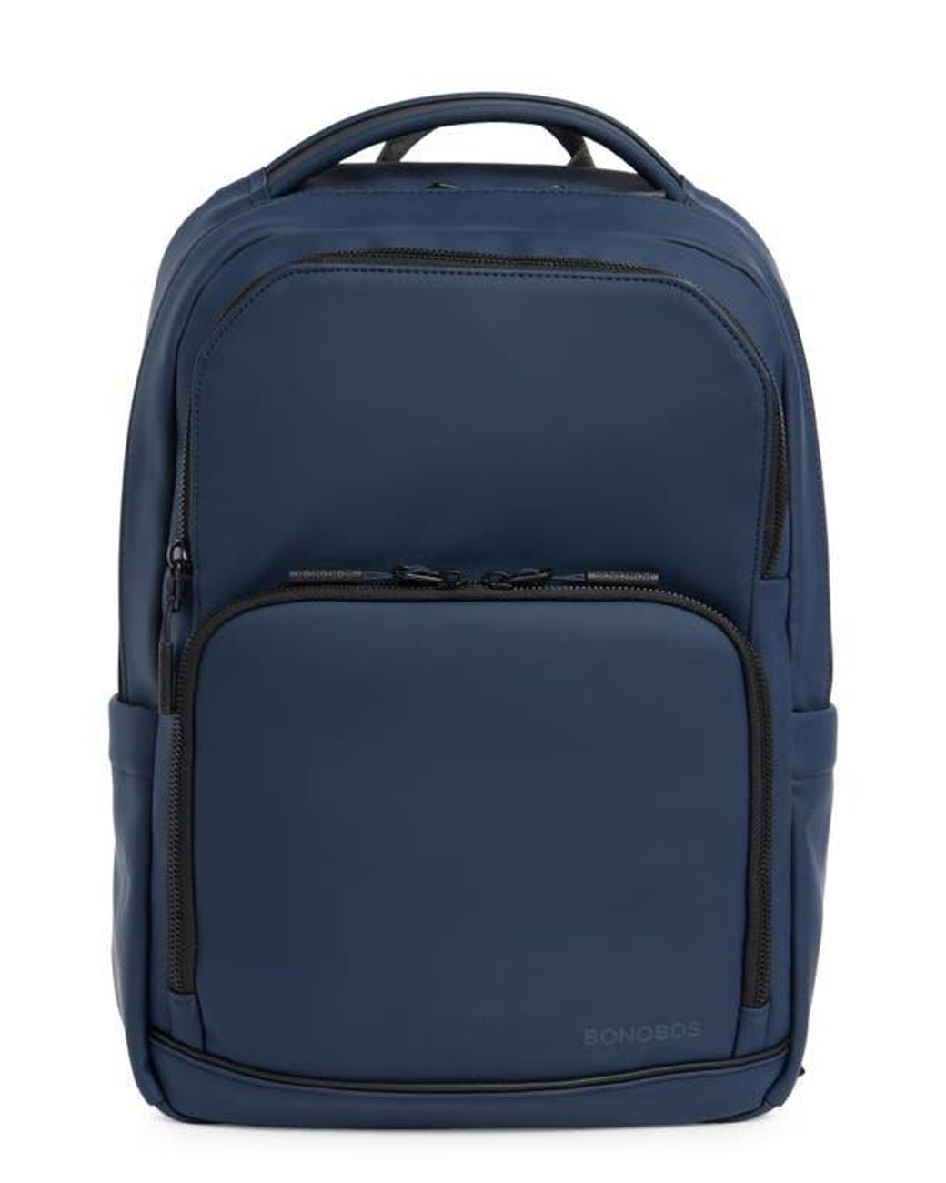 Bonobos Blue Rubberized Backpack for men