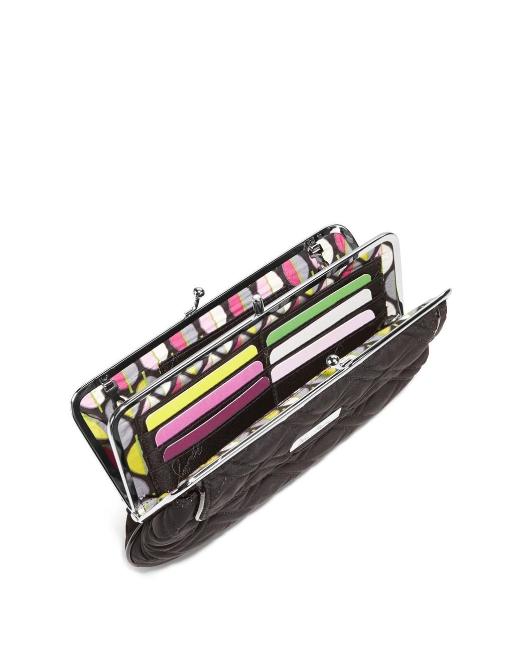 Vera bradley double kiss lock wallet sales