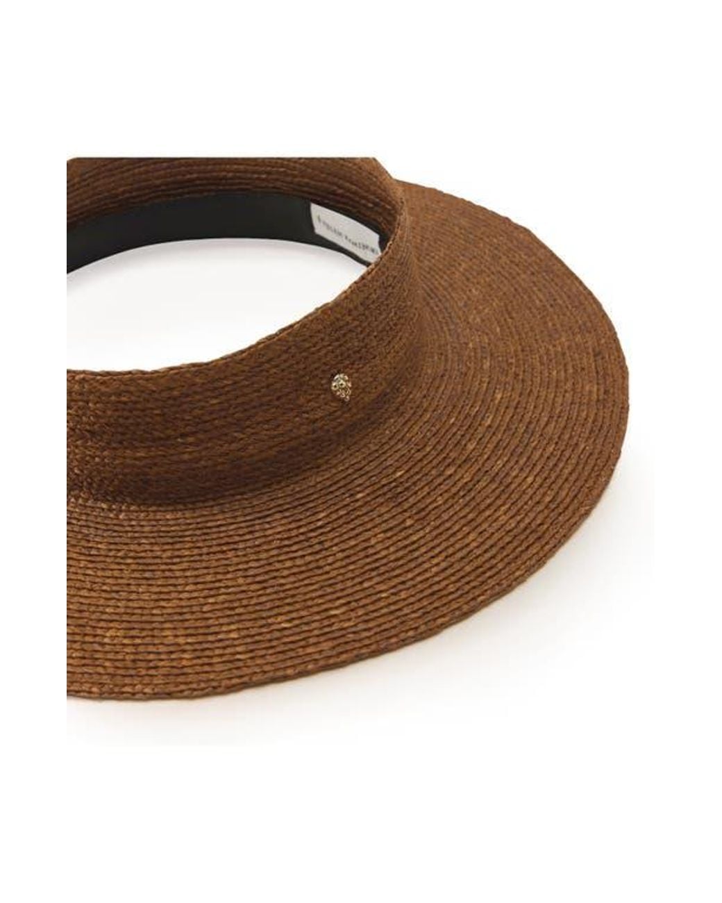 Helen Kaminski Brown Rani Raffia Visor