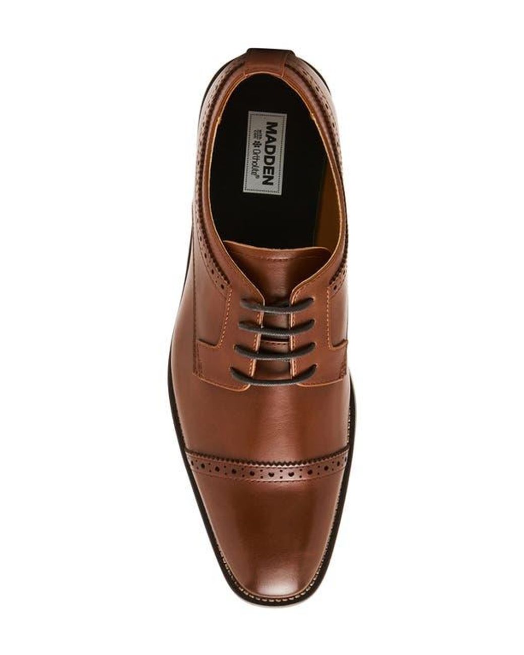 Steve Madden Brown Puntic Cap Toe Derby for men