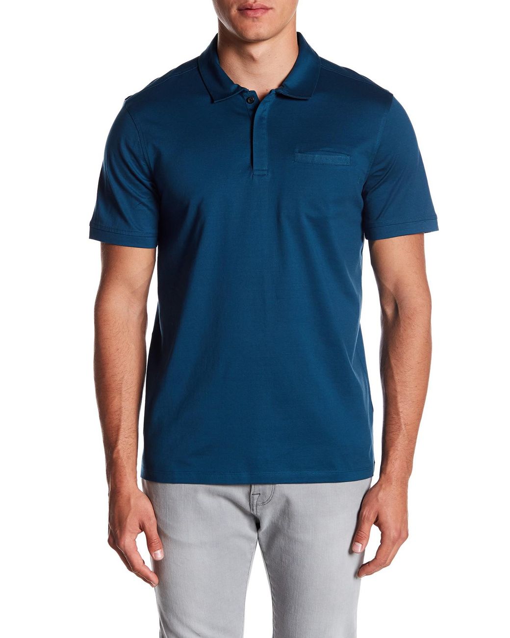 Calibrate Solid Polo Shirt in Blue for Men | Lyst