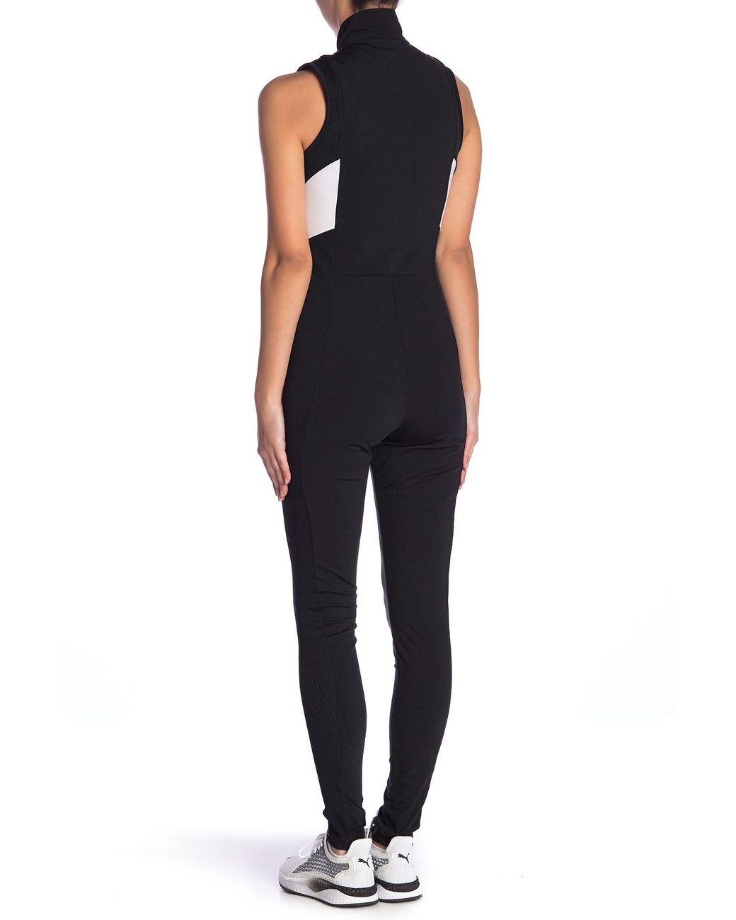 PUMA Retro Rib Overall Jumpsuit in Black | Lyst