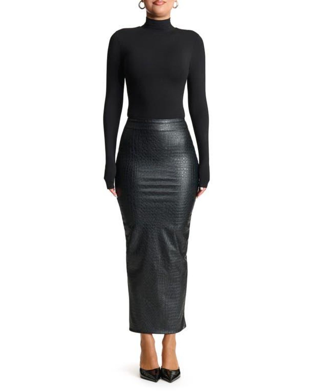 nordstrom rack leather dress Women's Faux Leather Mini Dresses