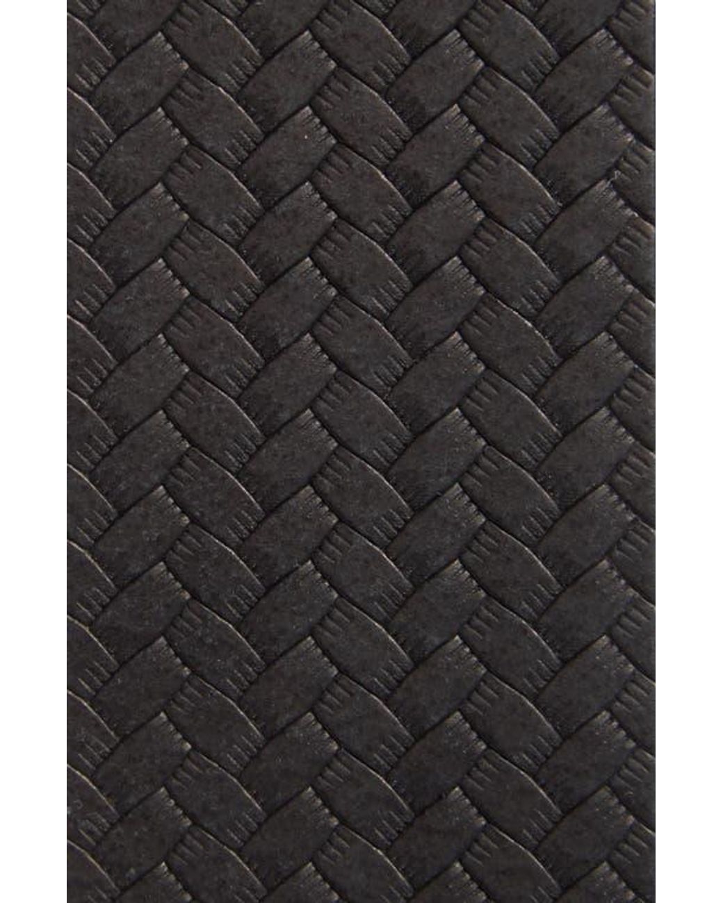 Ted Baker Black Reversible Embossed Leather Belt for men