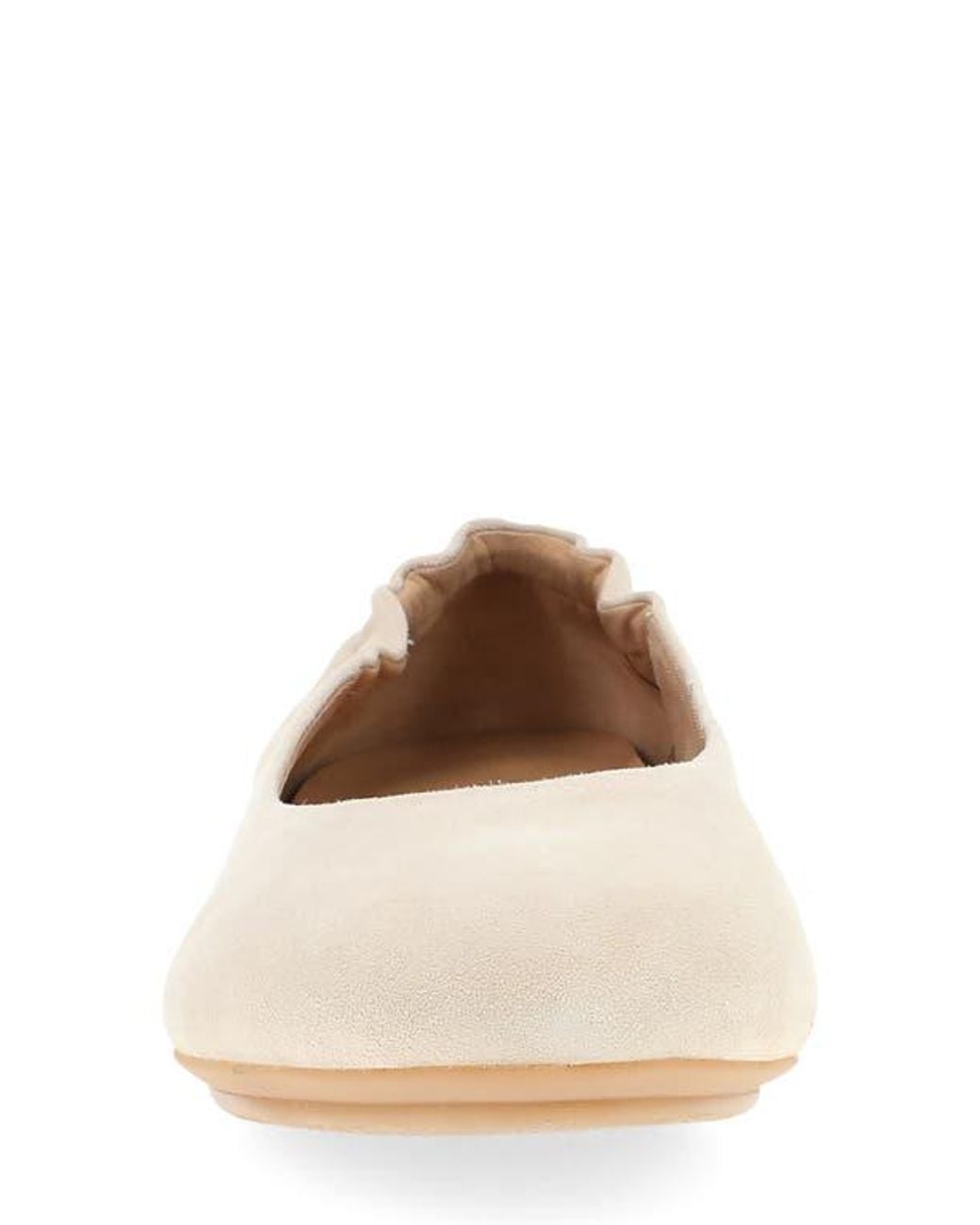 Dansko White Mollie Ballet Flat