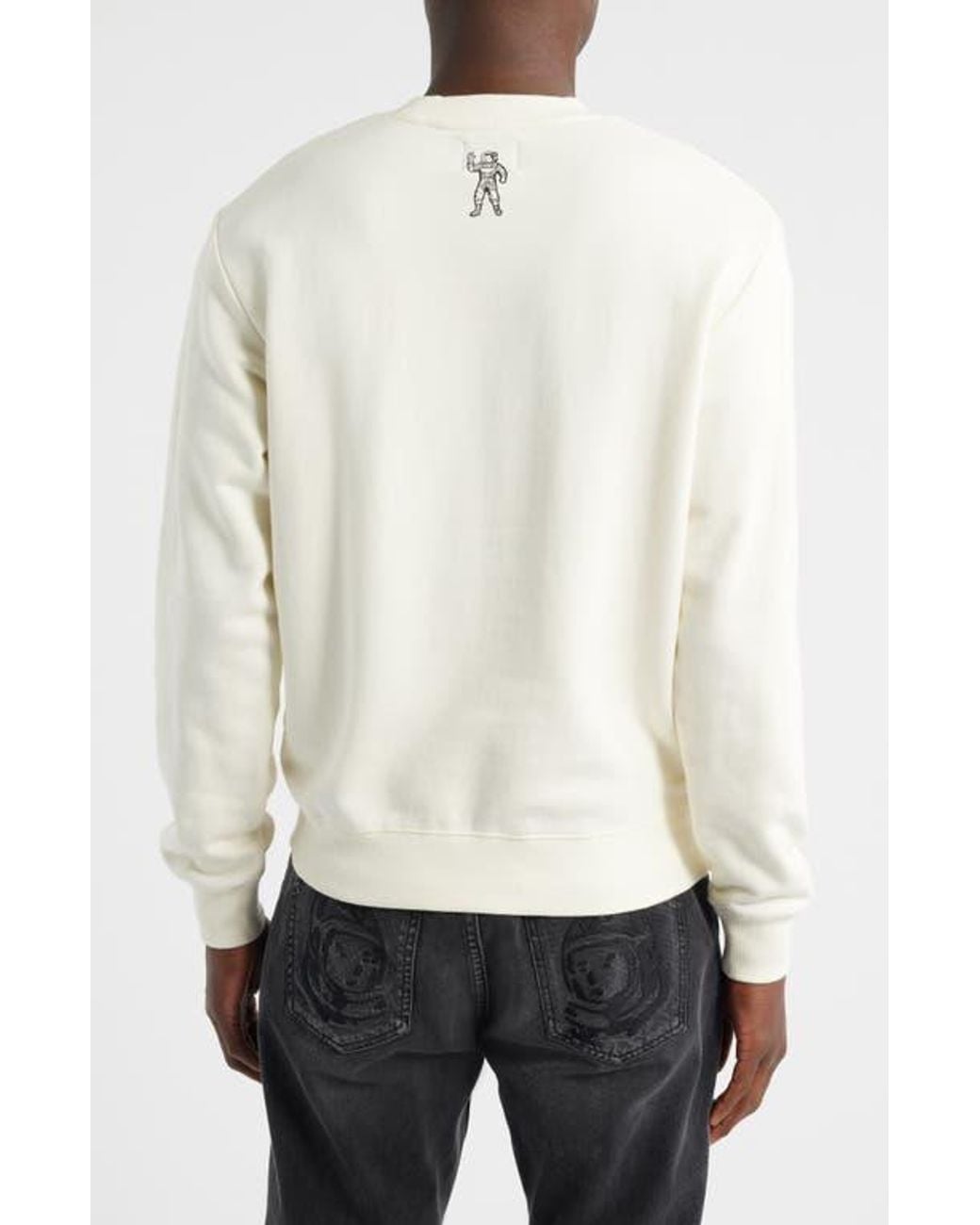 BBCICECREAM White Bb Small Script Cotton Sweatshirt for men