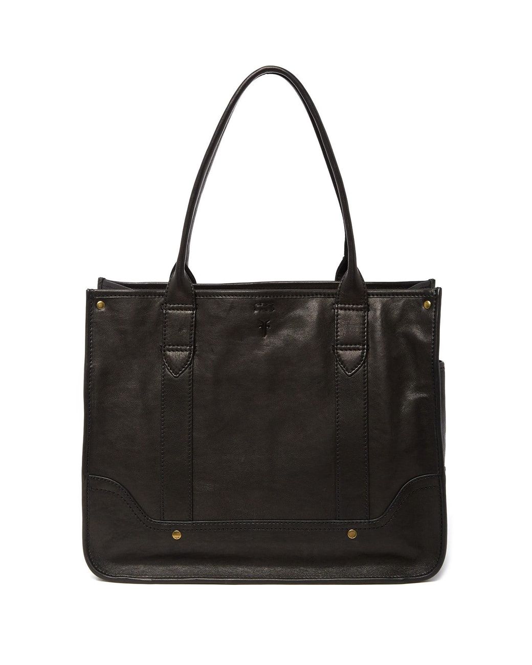Frye Madison Shopper Leather Tote Bag in Black Lyst
