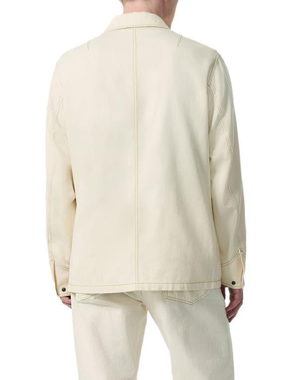 Rag & Bone Natural Graham Denim Chore Jacket for men