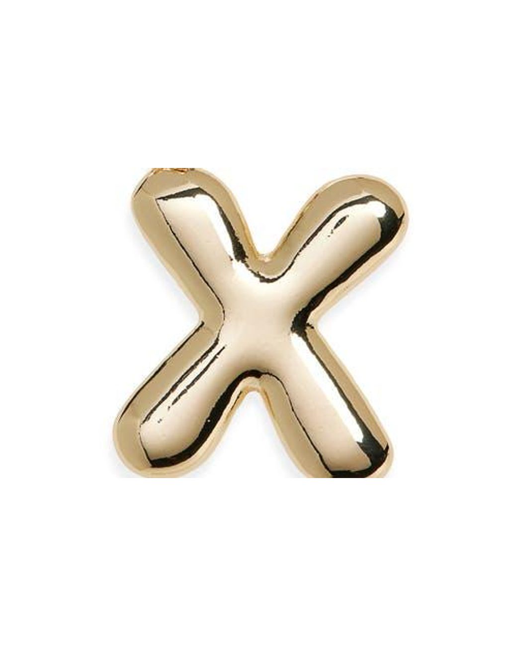 Leith Metallic Bubble Initial Bag Charm