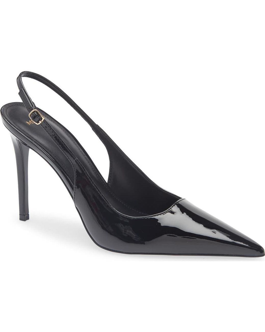 Mango Blue Pietra Slingback Pointed Toe Pump