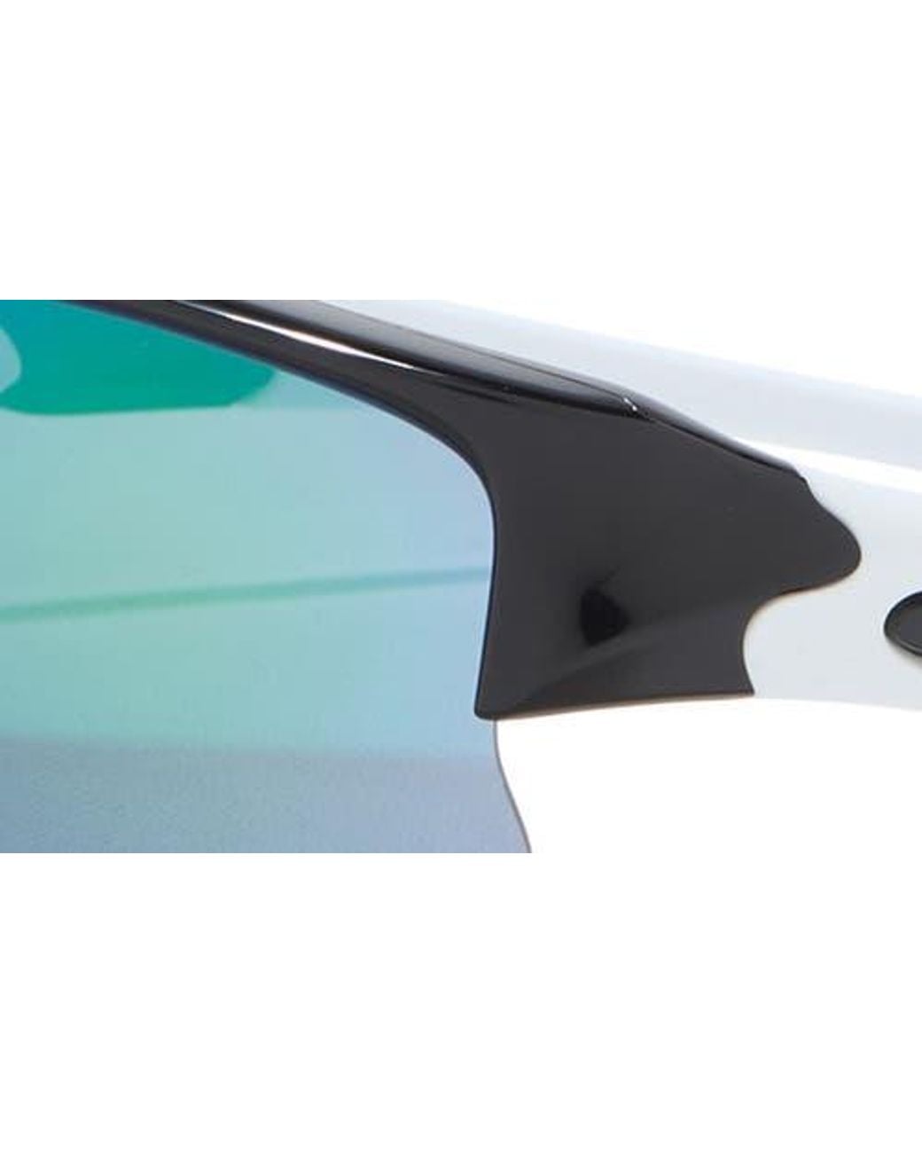 Oakley Blue 63Mm Wrap Half Frame Sunglasses for men