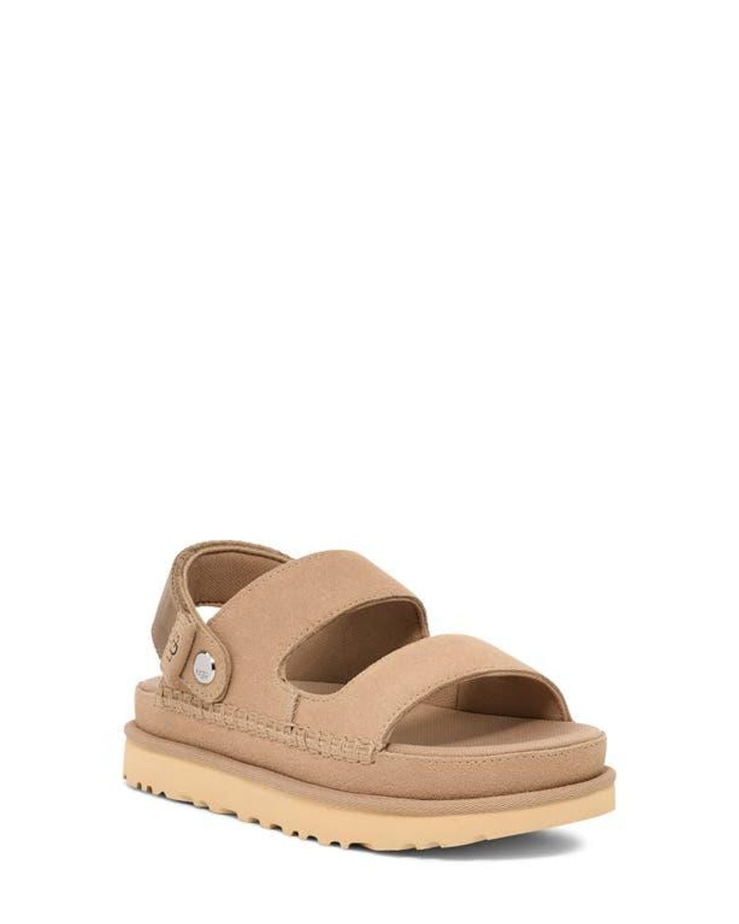 Ugg Natural Goldenstar Glide Platform Sandal