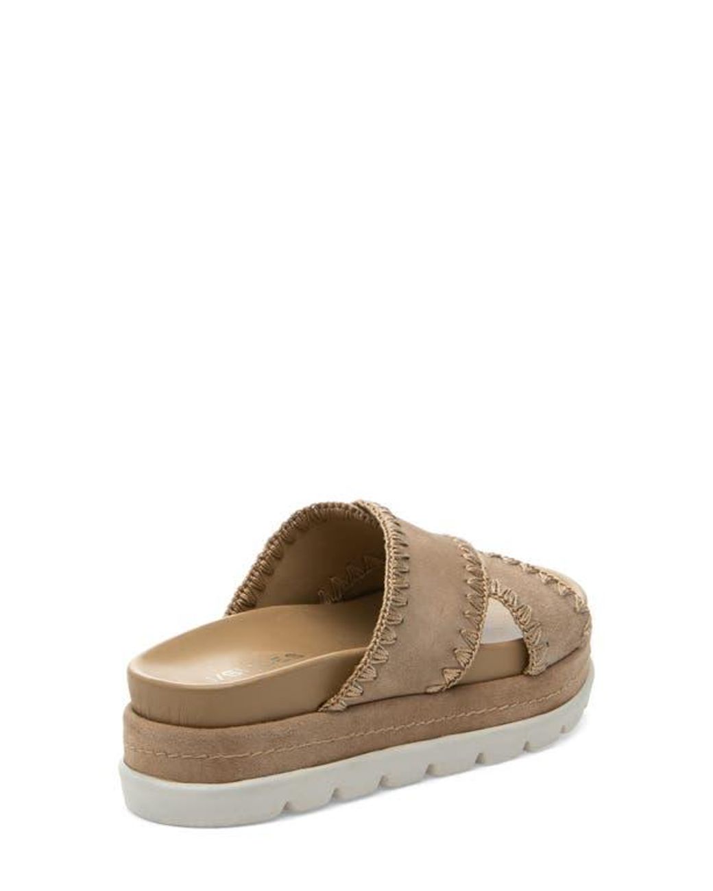 J/Slides Brown Boo Platform Slide Sandal