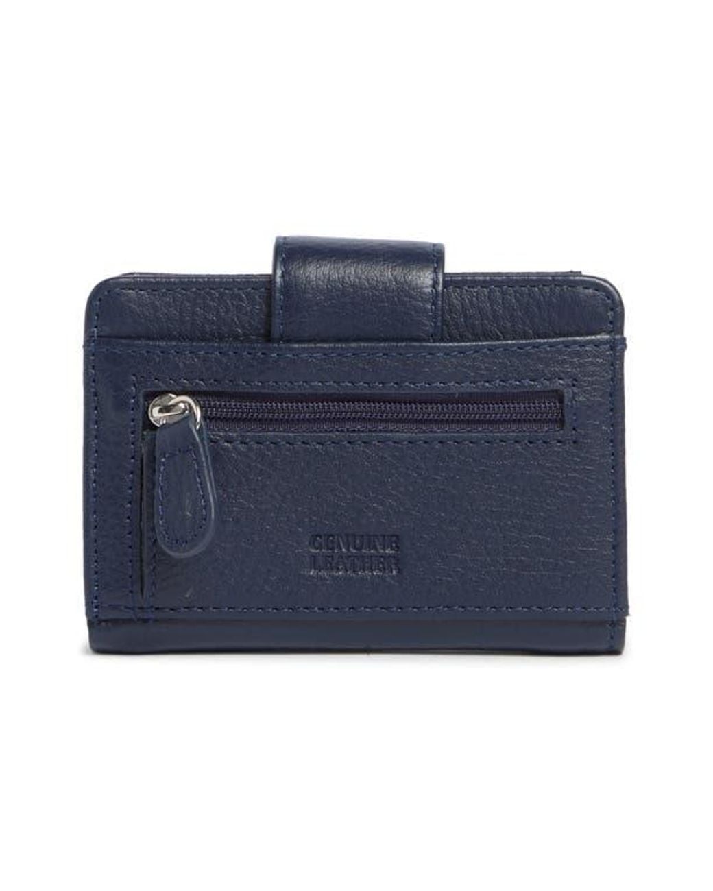 MUNDI SMALL LEATHER GOODS Blue Pixie Leather Card Case