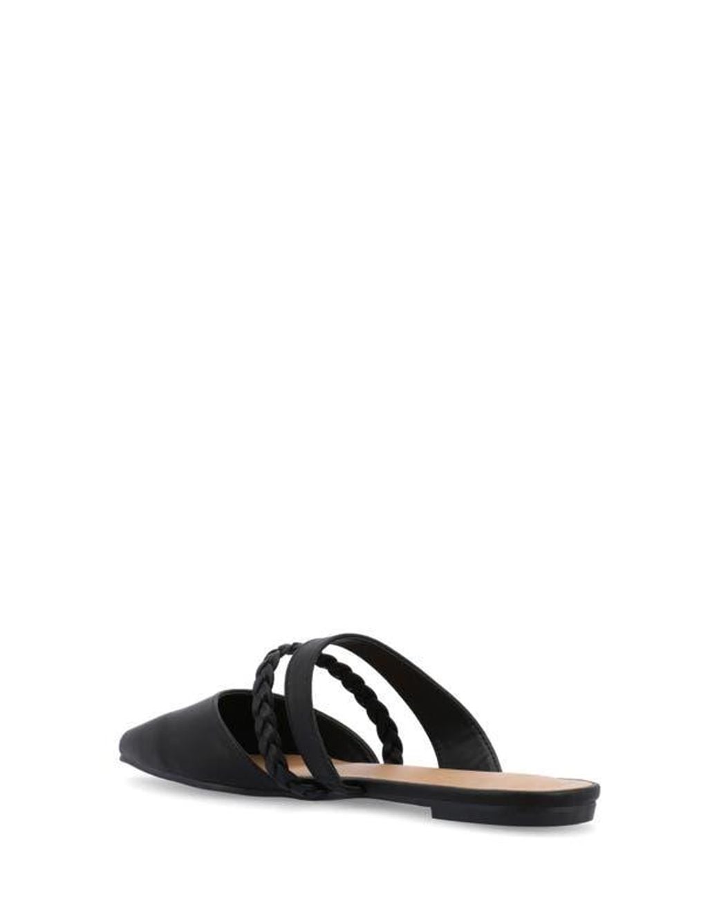 Journee Collection Black Olivea Mule