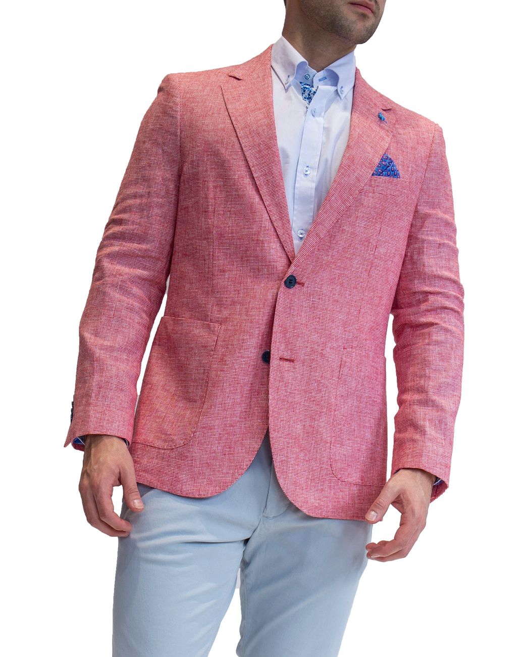 Tailorbyrd Modern Fit Mini Textured Houndstooth Sport Coat At Nordstrom Rack  in Pink for Men | Lyst