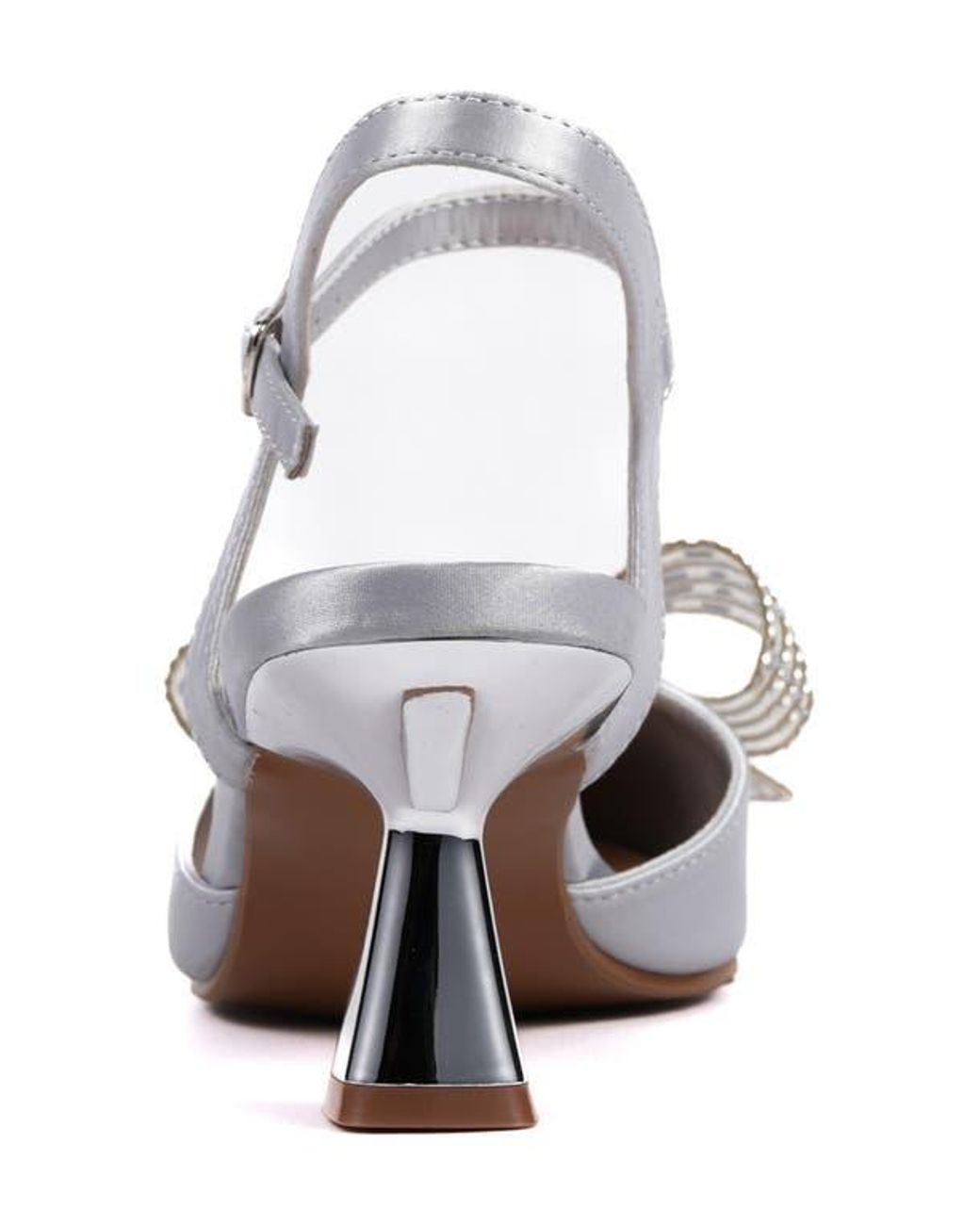 Lady Couture White Leslie Pointed Toe Pump