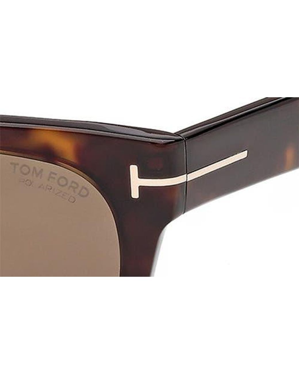Tom Ford Brown 54Mm Polarized Rectangular Sunglasses for men