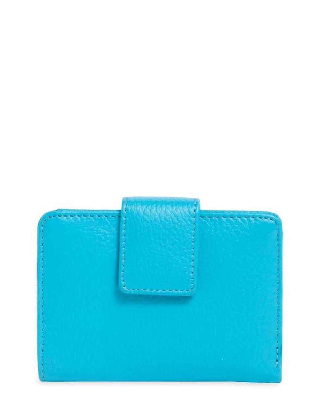 MUNDI SMALL LEATHER GOODS Blue Pixie Leather Card Case