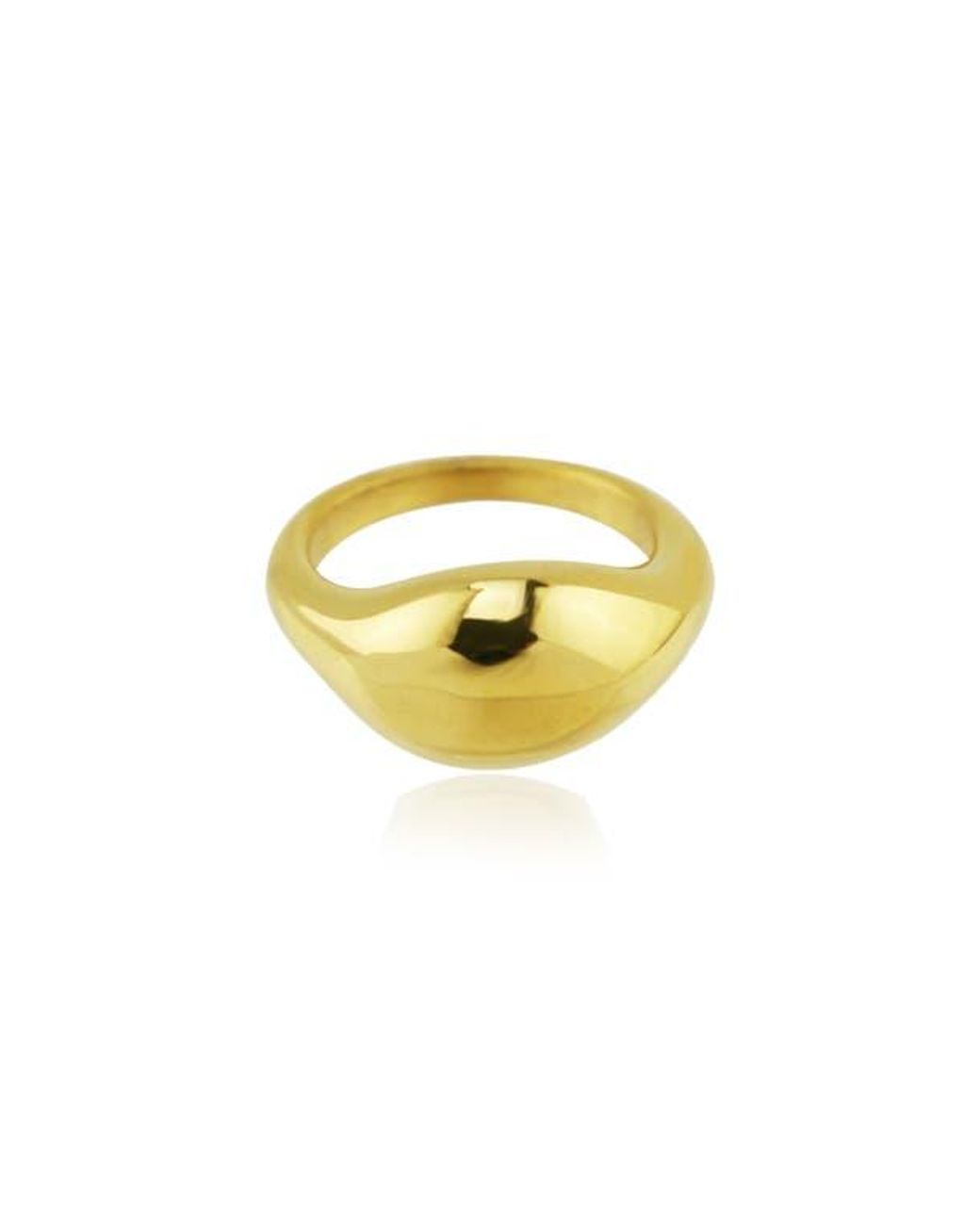 Rebel Yellow Wide Orb Ring