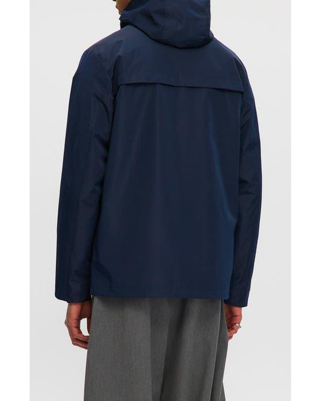 Noize Blue Andreas Water Resistant Rain Coat for men