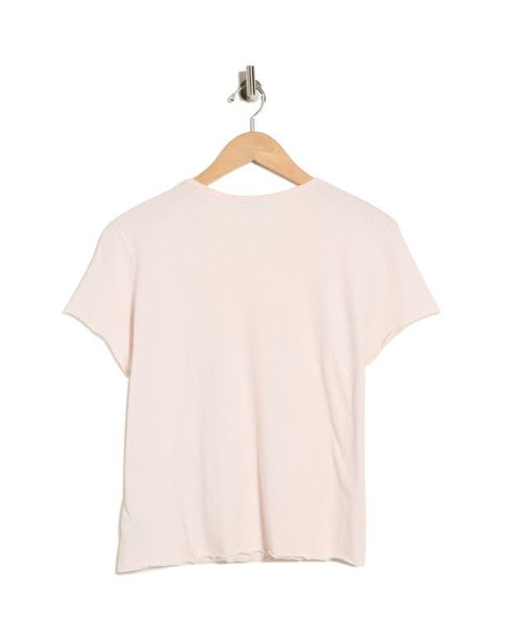 James Perse Pink Shrunken Tee