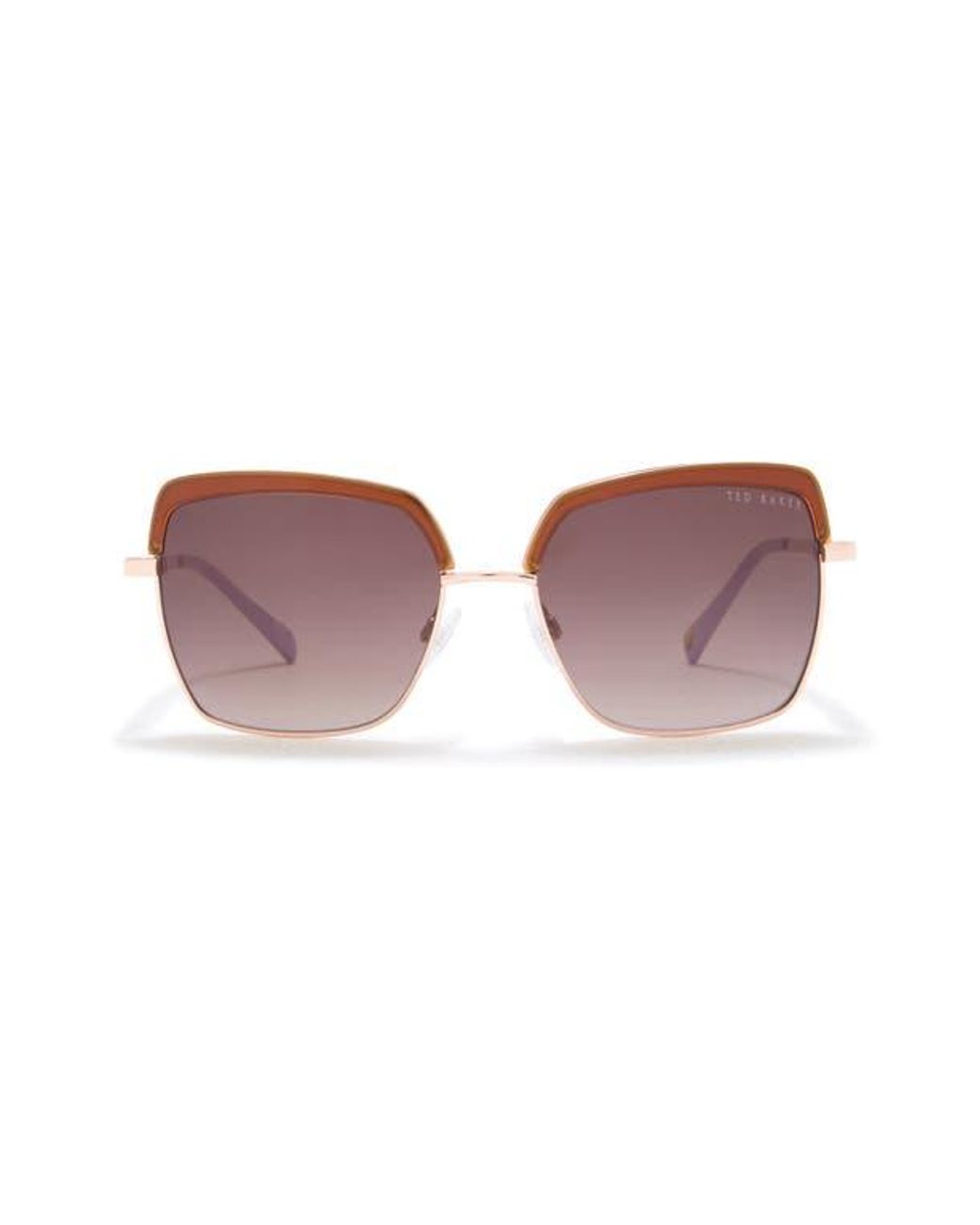 Ted Baker Purple 55Mm Square Sunglasses