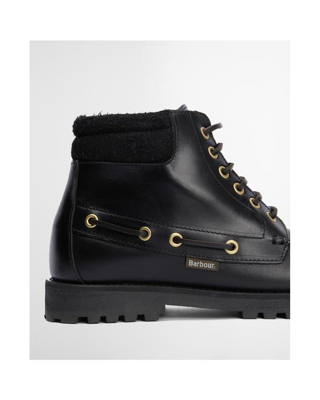 Barbour Black Tiller Boots for men