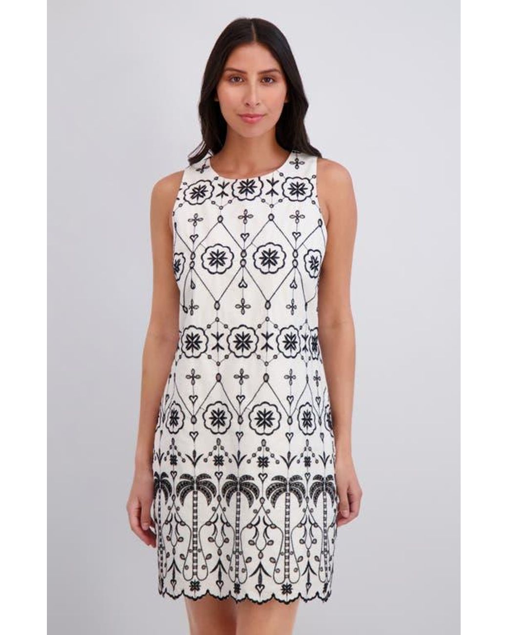 white christmas dresses Sugarlips Mirada Eyelet Shift Dress – Embrace Jewellery main image 1