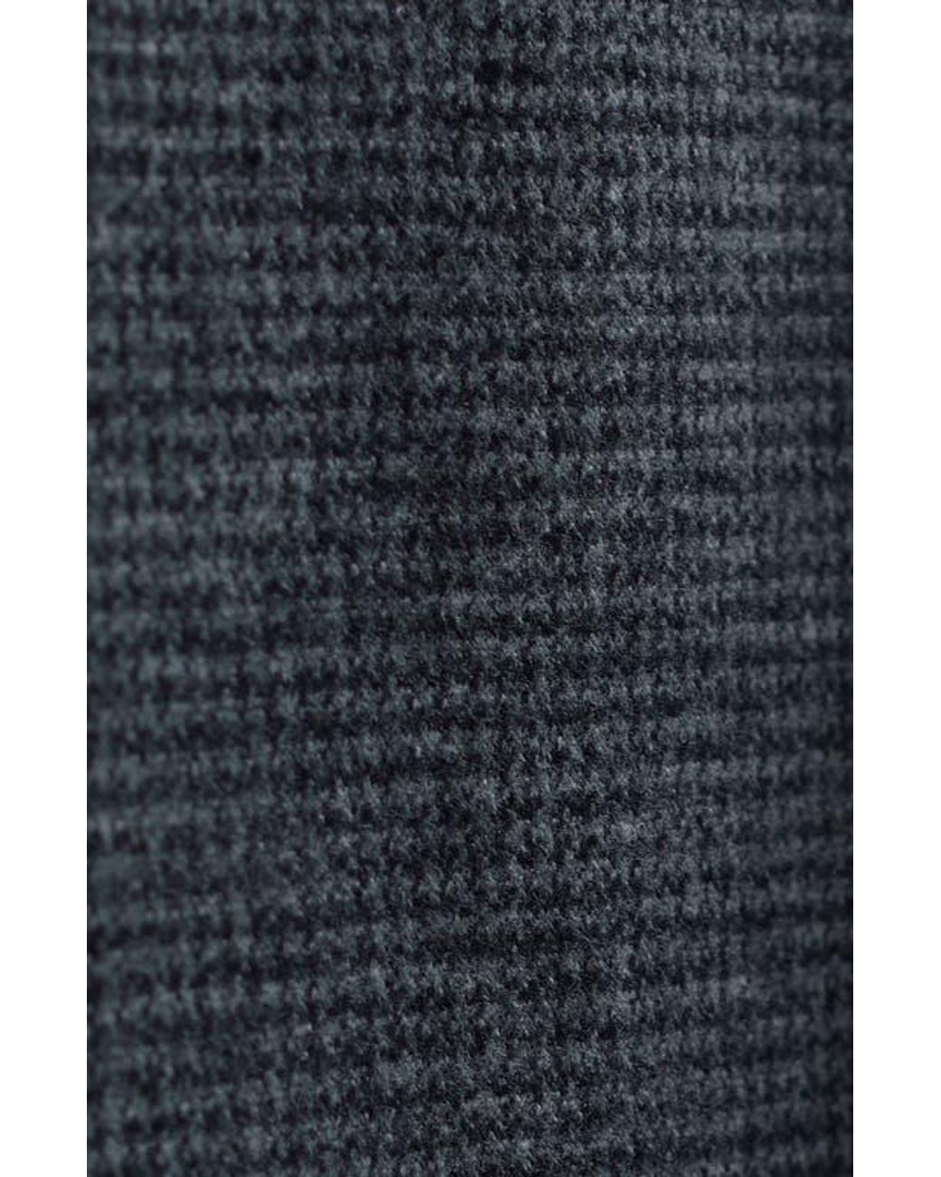 Bugatchi Blue Houndstooth Patern Quarter Zip Top for men