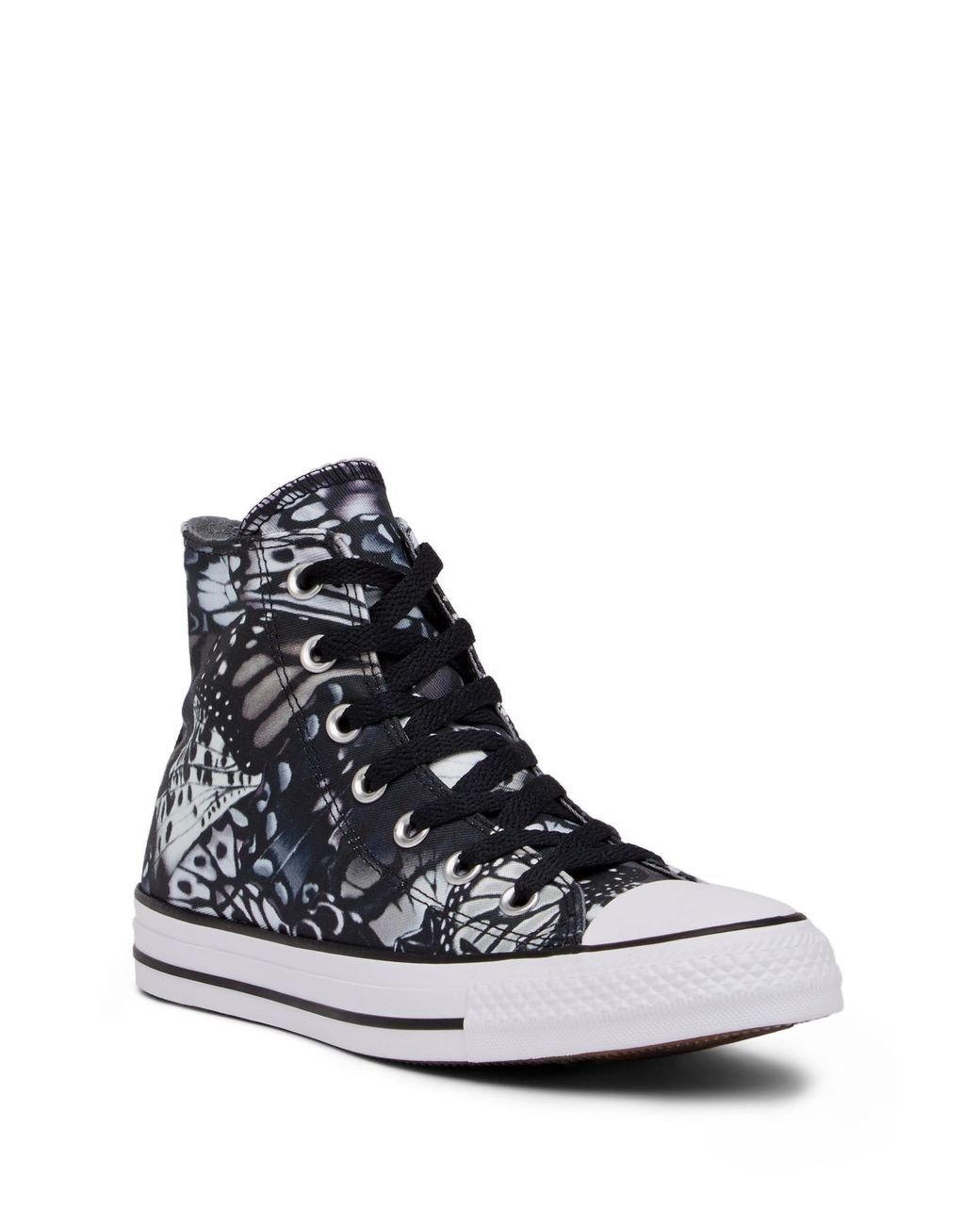 Converse Chuck Taylor All Star High Top Butterfly Graphic Sneaker in Black  | Lyst