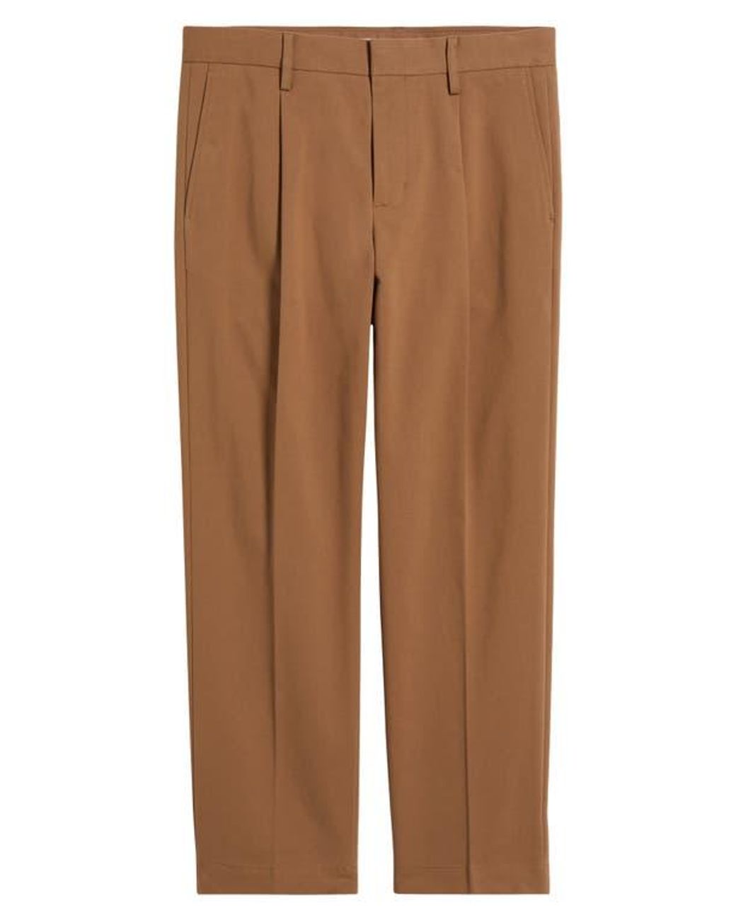 Open Edit Brown Straight Leg Pants for men