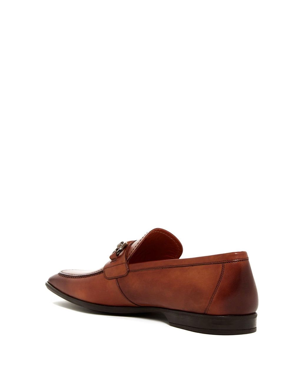 magnanni leather bit loafer