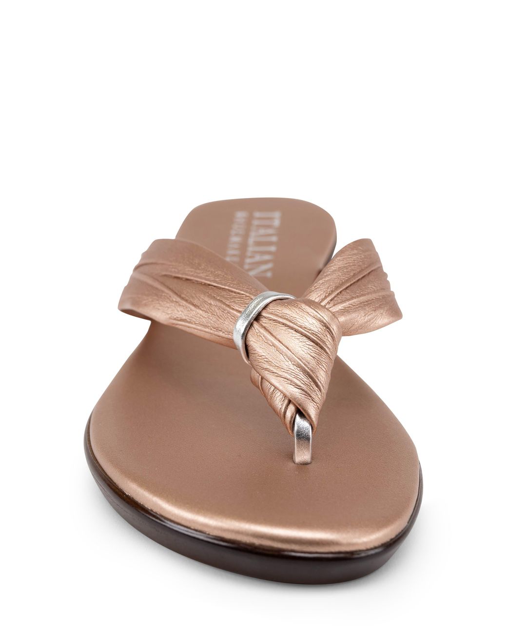Italian Shoemakers Aleena Thong Sandal in Brown Lyst